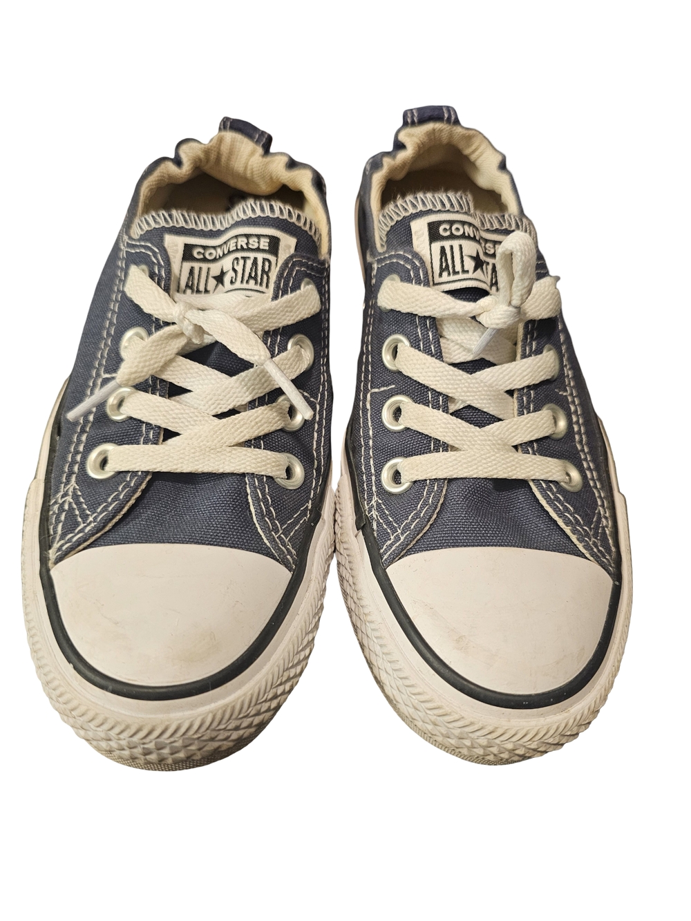Converse Chuck Taylor All Star Low Top Sneakers Womens Size 7 Navy White Canvas
